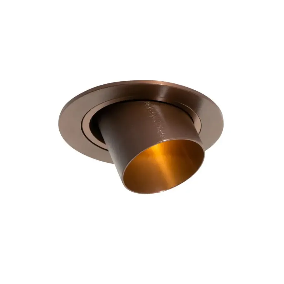 Qazqa inbouwspot installa bronskleurig gu10