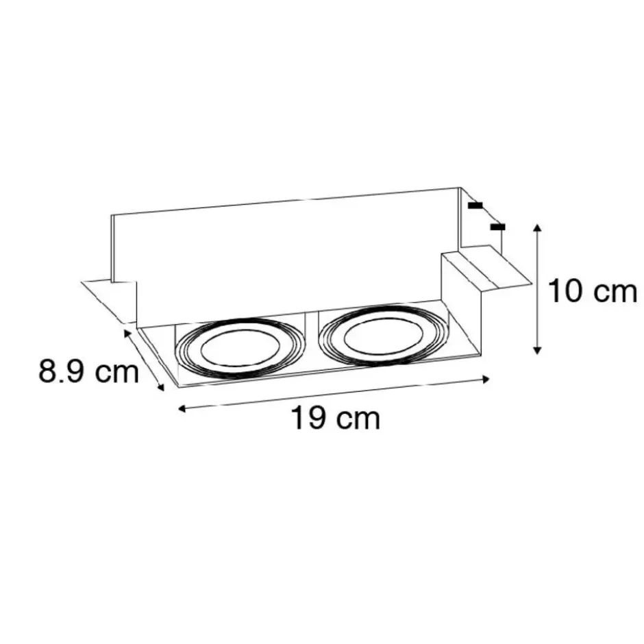 Qazqa inbouwspot oneon trimless 50 wit gu10