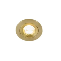 Qazqa inbouwspot xena goudkleurig gu10