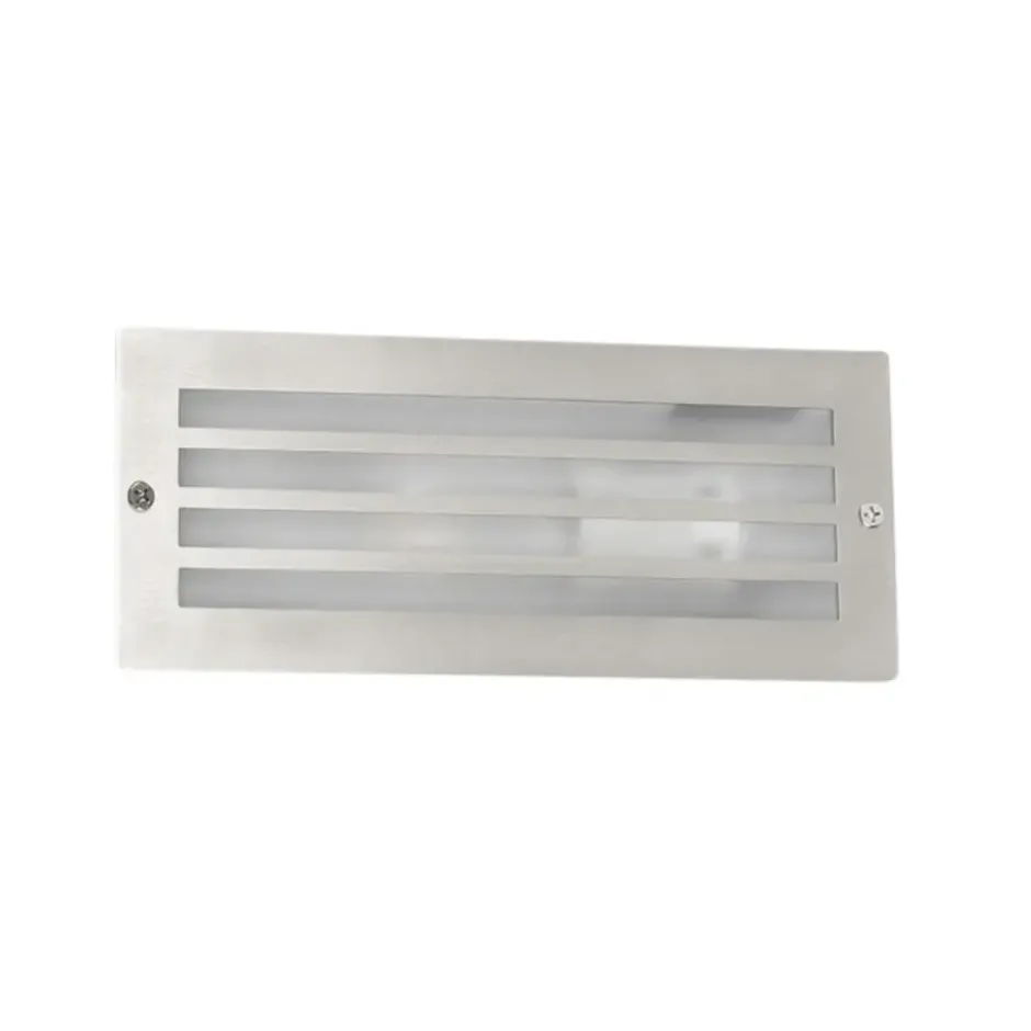 Qazqa inbouw wandlamp hurricane zilverkleurig e27