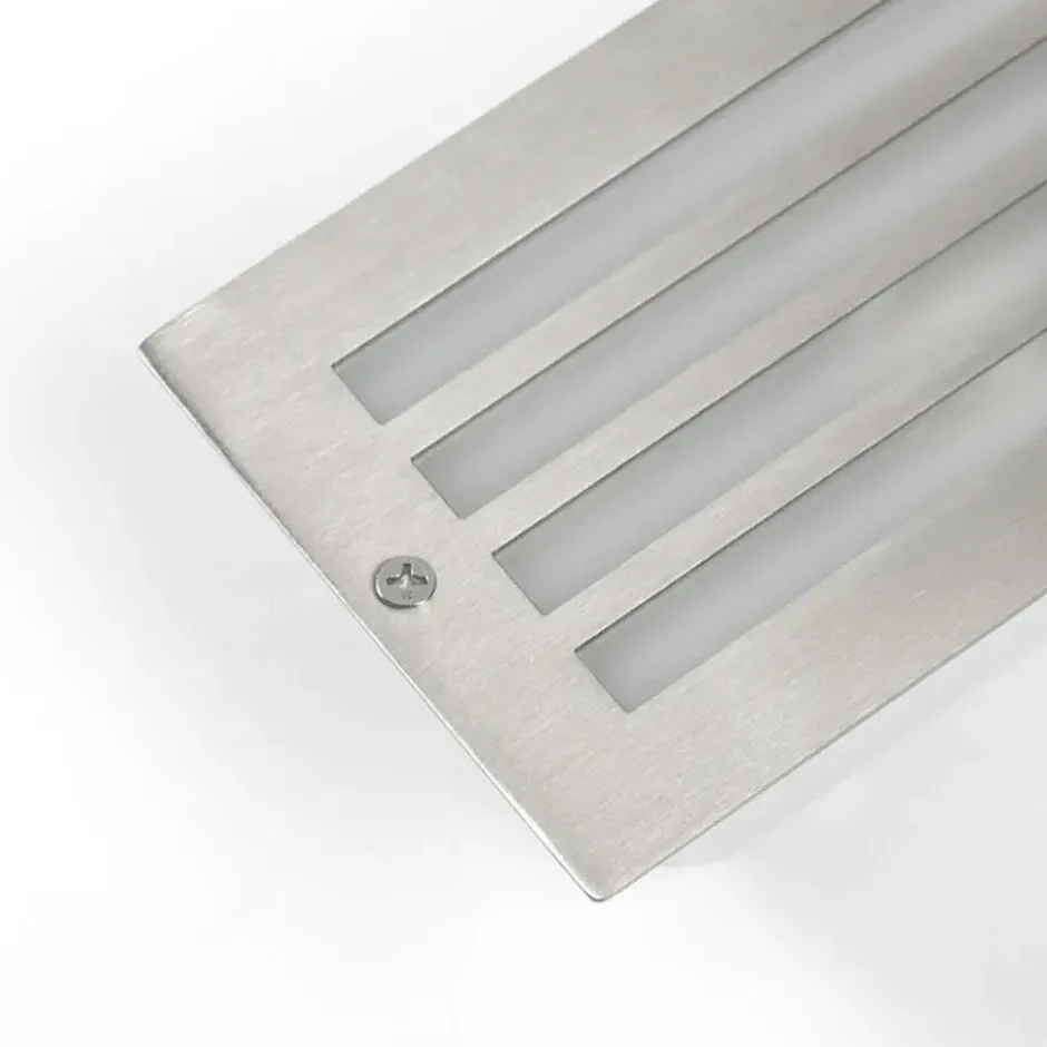 Qazqa inbouw wandlamp hurricane zilverkleurig e27