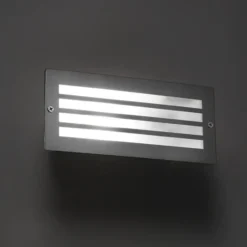 Qazqa inbouw wandlamp hurricane zilverkleurig e27