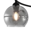 Qazqa plafondlamp alanis zwart e14