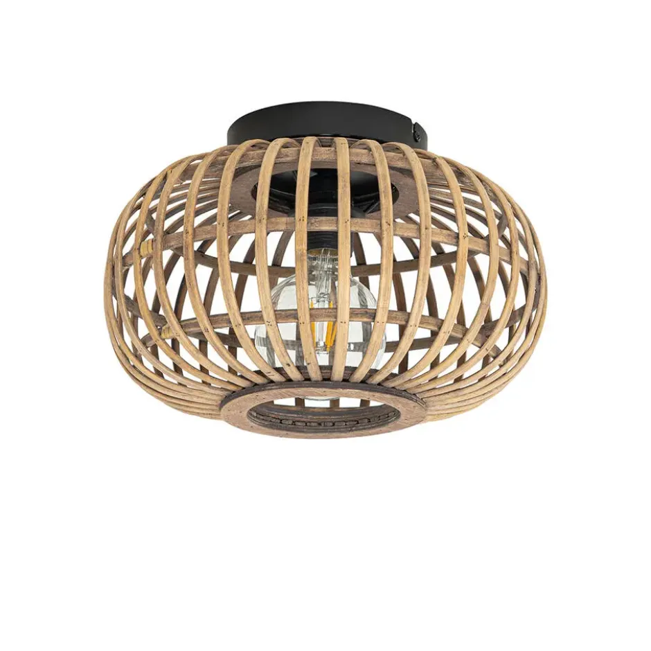 Qazqa plafondlamp amira beige e27