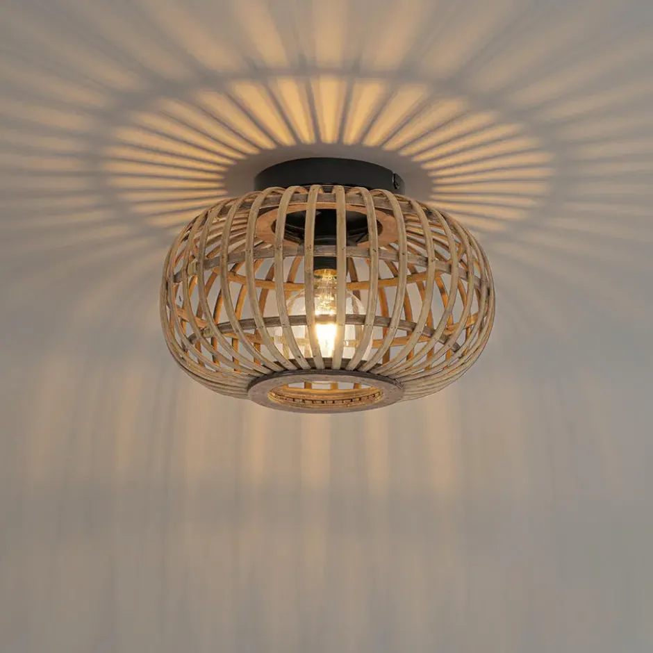 Qazqa plafondlamp amira beige e27