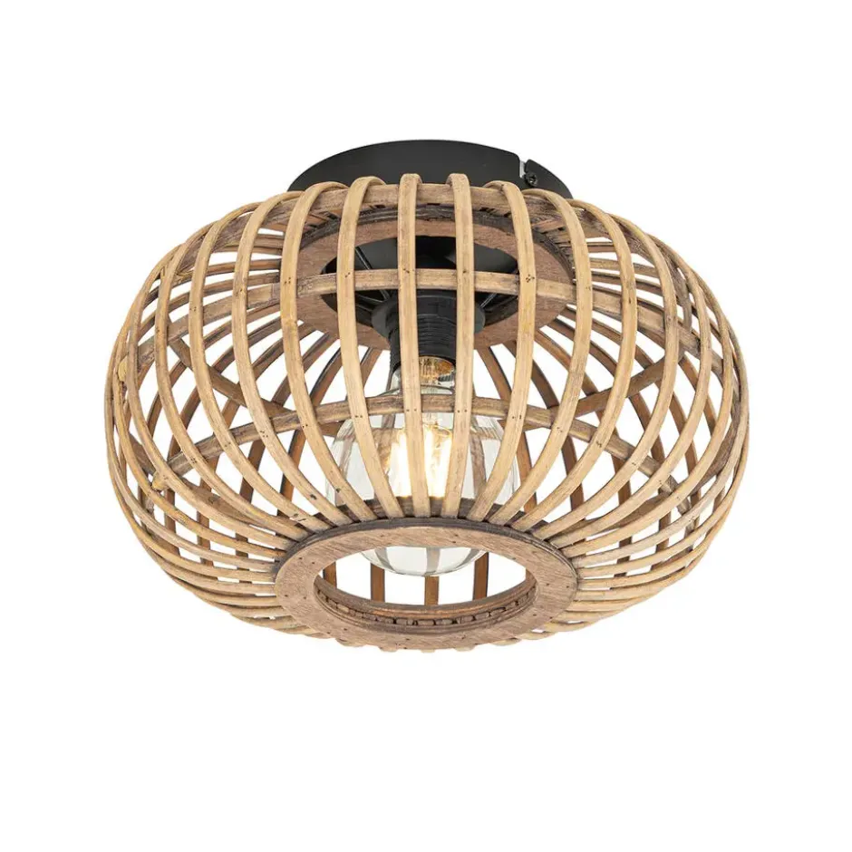 Qazqa plafondlamp amira beige e27