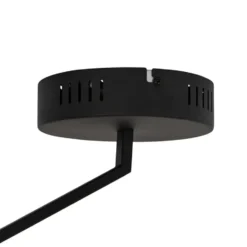 Qazqa plafondlamp anello zwart geïntegreerde led