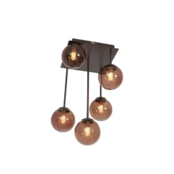 Qazqa plafondlamp athens bronskleurig g9