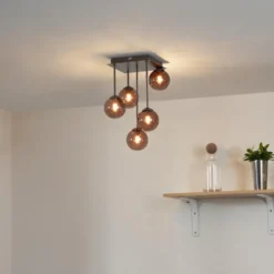 Qazqa plafondlamp athens bronskleurig g9