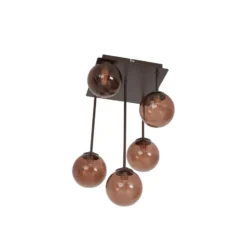 Qazqa plafondlamp athens bronskleurig g9