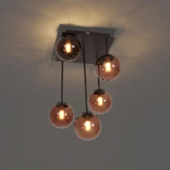 Qazqa plafondlamp athens bronskleurig g9