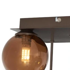 Qazqa plafondlamp athens bronskleurig g9