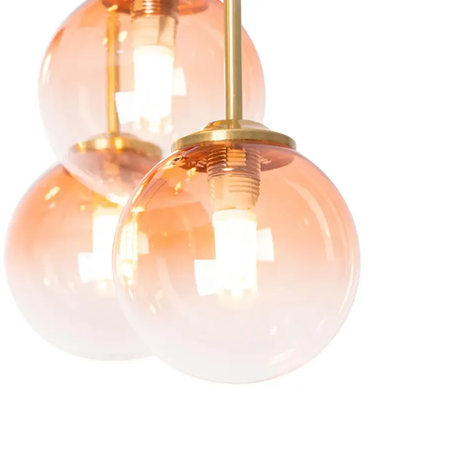 Qazqa plafondlamp athens roze g9