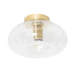 Qazqa plafondlamp ayesha goudkleurig e27