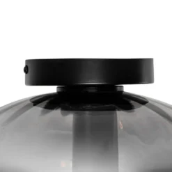 Qazqa plafondlamp ayesha zwart e27