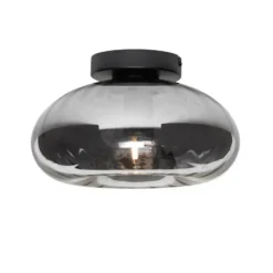 Qazqa plafondlamp ayesha zwart e27