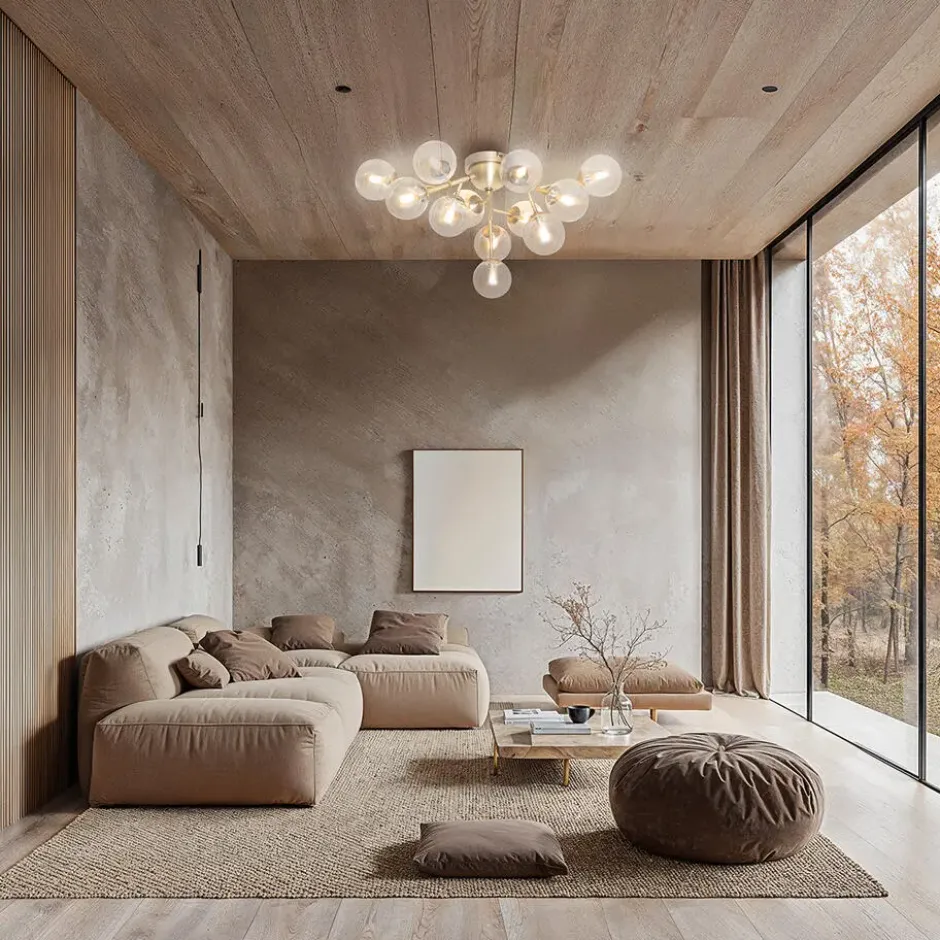 Qazqa plafondlamp bianca bronskleurig g9