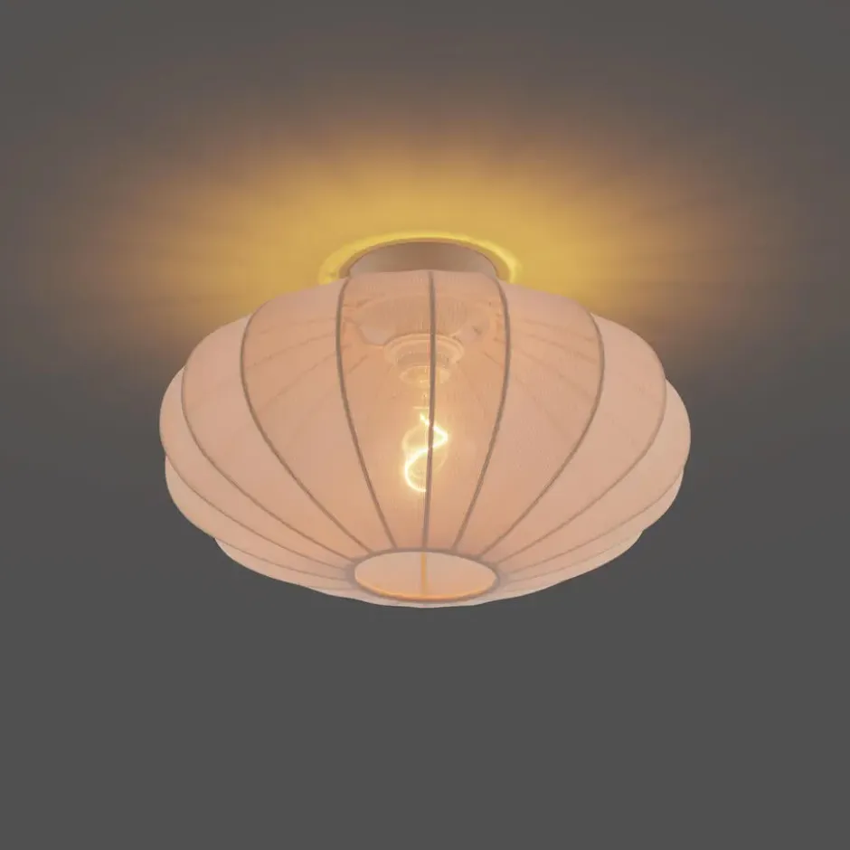 Qazqa plafondlamp bida beige e27