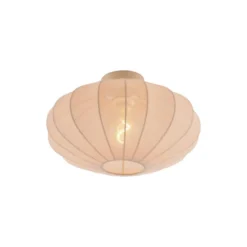 Qazqa plafondlamp bida beige e27