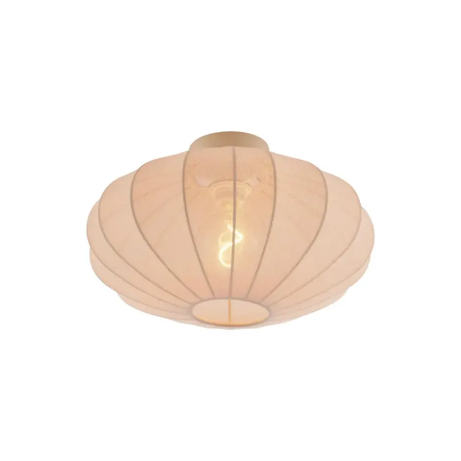 Qazqa plafondlamp bida beige e27