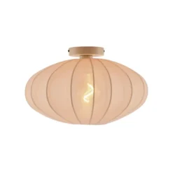 Qazqa plafondlamp bida beige e27