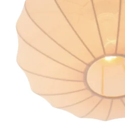 Qazqa plafondlamp bida beige e27