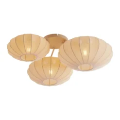 Qazqa plafondlamp bida beige e27