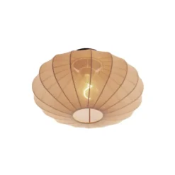 Qazqa plafondlamp bida bruin e27