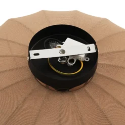 Qazqa plafondlamp bida bruin e27