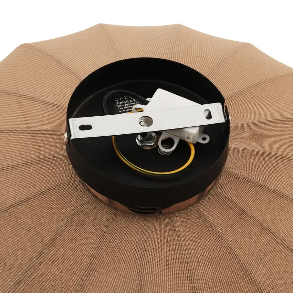 Qazqa plafondlamp bida bruin e27