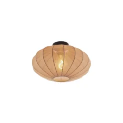 Qazqa plafondlamp bida bruin e27