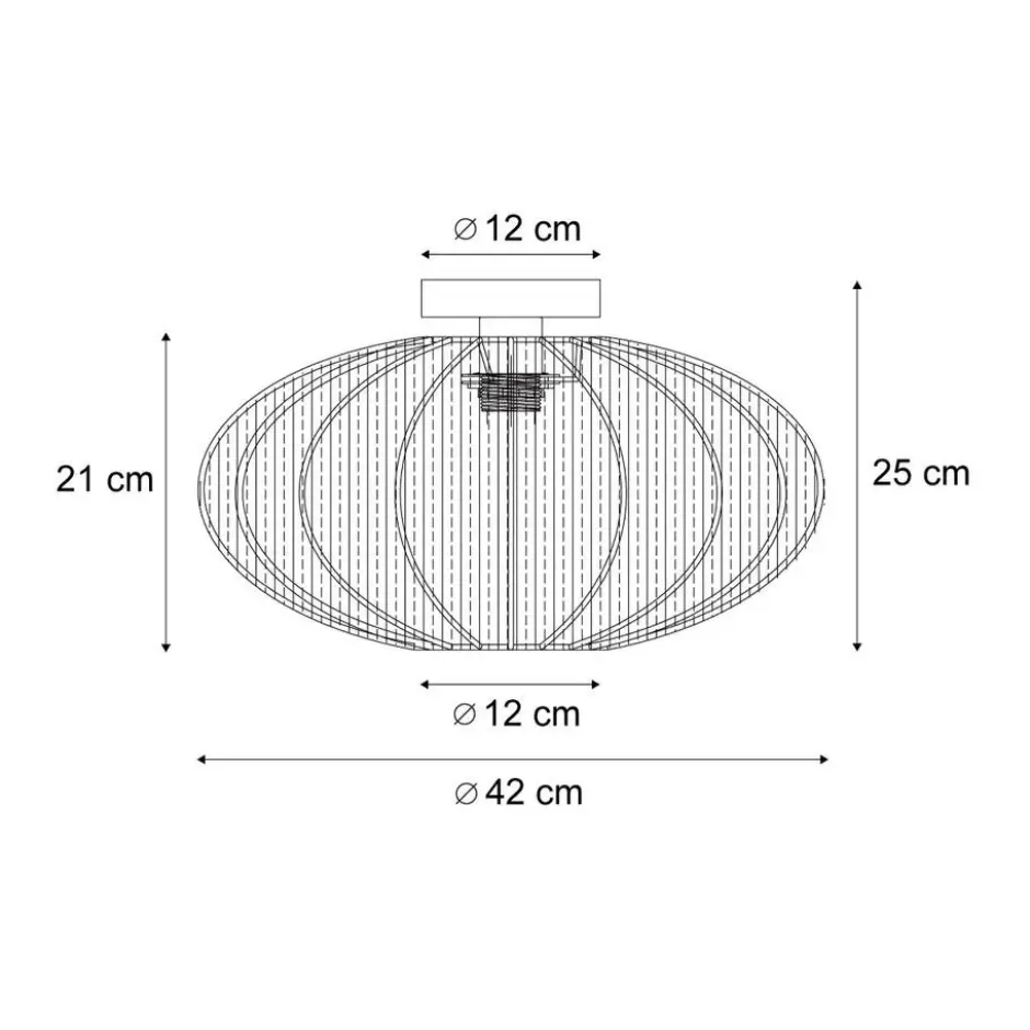 Qazqa plafondlamp bida wit e27