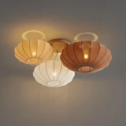Qazqa plafondlamp bida wit e27