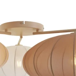 Qazqa plafondlamp bida wit e27