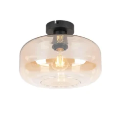 Qazqa plafondlamp bizle beige e27