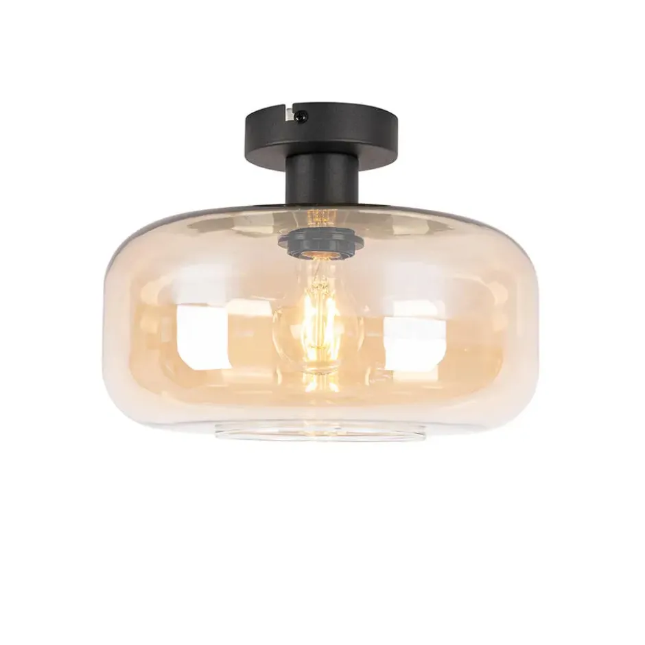 Qazqa plafondlamp bizle beige e27