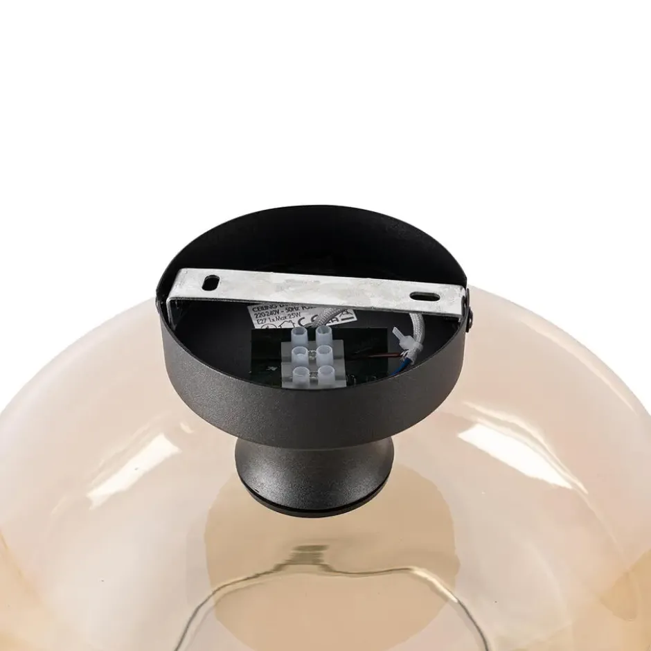 Qazqa plafondlamp bizle beige e27