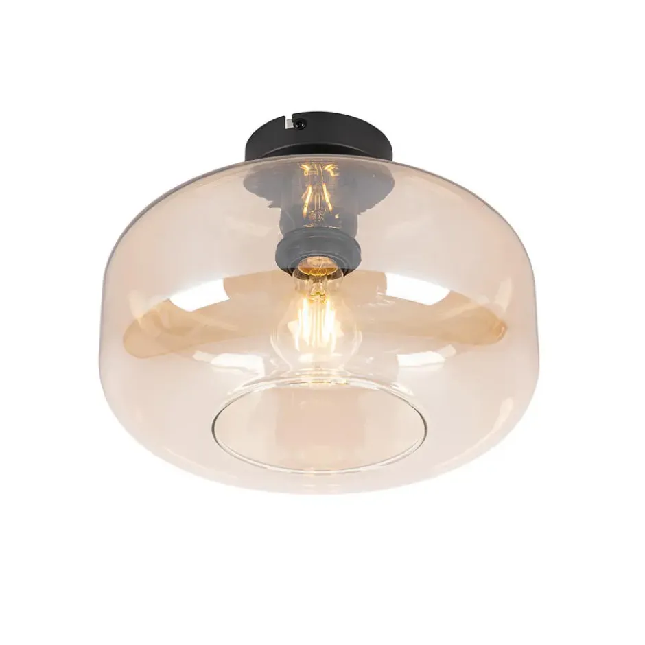 Qazqa plafondlamp bizle beige e27