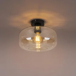 Qazqa plafondlamp bizle beige e27