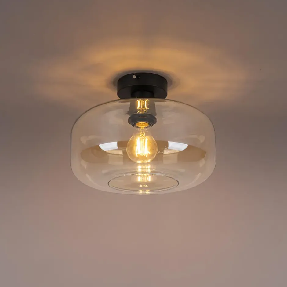 Qazqa plafondlamp bizle beige e27
