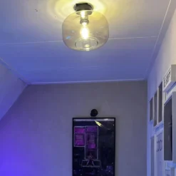 Qazqa plafondlamp bizle beige e27