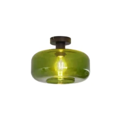 Qazqa plafondlamp bizle zwart e27