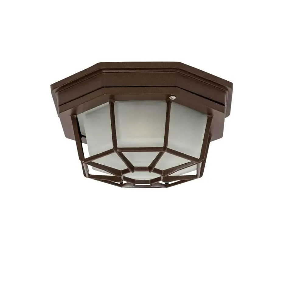 Qazqa plafondlamp bri bruin e27