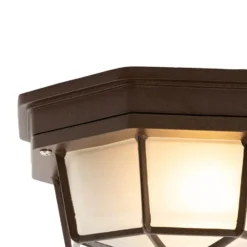 Qazqa plafondlamp bri bruin e27