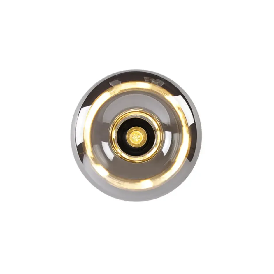 Qazqa plafondlamp busa zwart e27