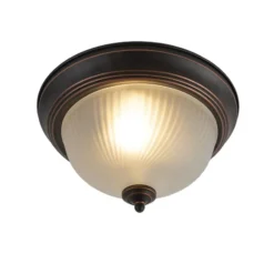 Qazqa plafondlamp classico bruin e27