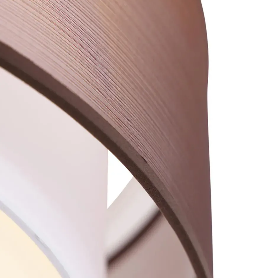 Qazqa plafondlamp drum duo bruin e14
