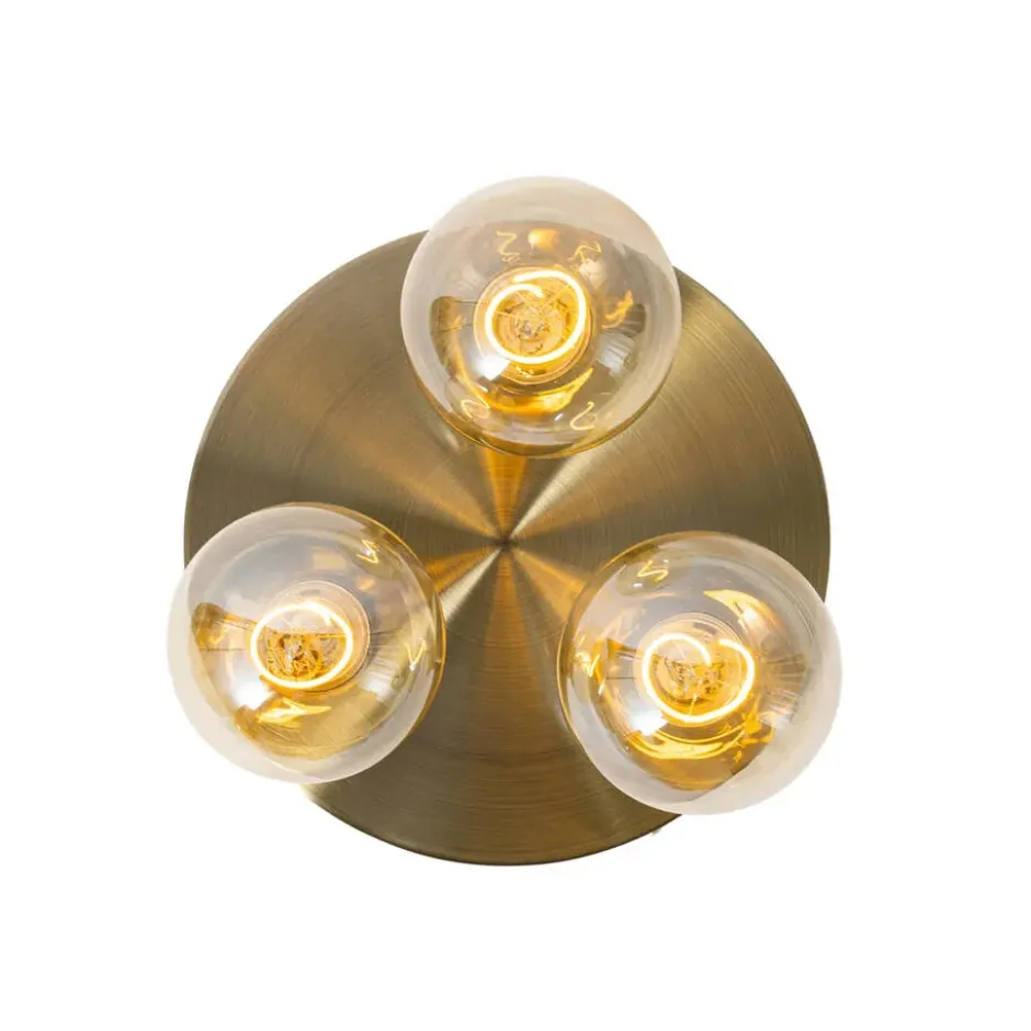 Qazqa plafondlamp facil bronskleurig e27