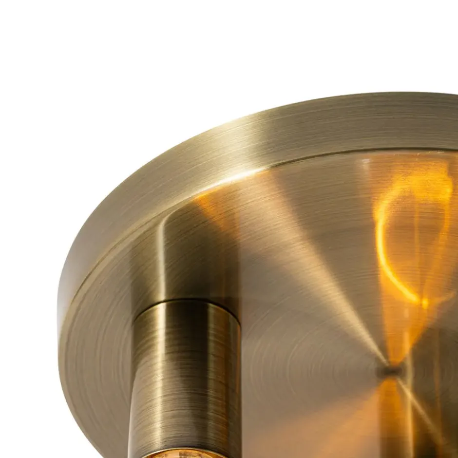 Qazqa plafondlamp facil bronskleurig e27