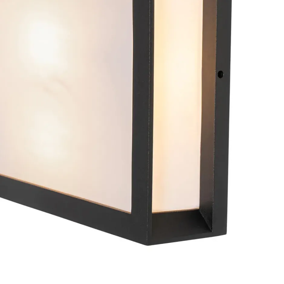 Qazqa plafondlamp jeffrey zwart e27